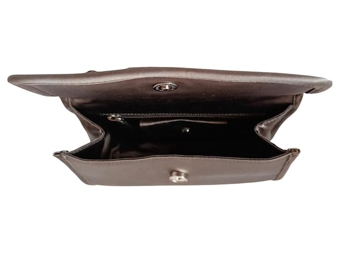 Prada Handtasche aus Seide Grau - Ansicht 8