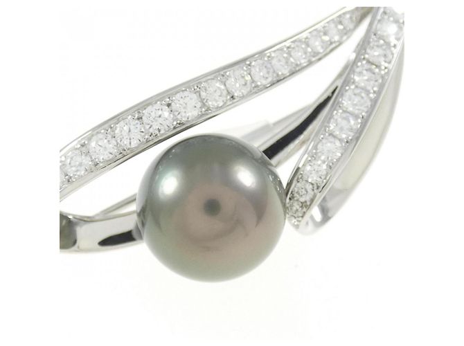 Broche en perle noire Mikimoto - vista 2