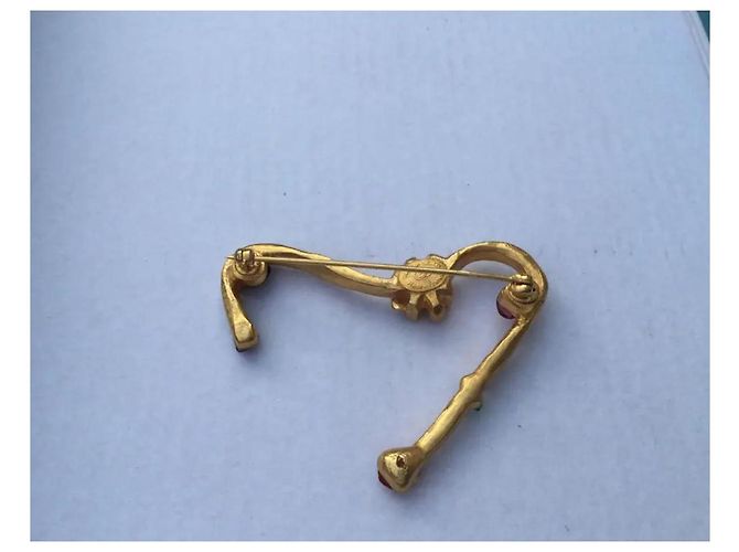 Spilla multi pietre Christian Lacroix Oro Gold hardware - vista 2
