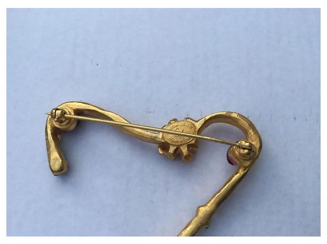 Spilla multi pietre Christian Lacroix Oro Gold hardware - vista 3
