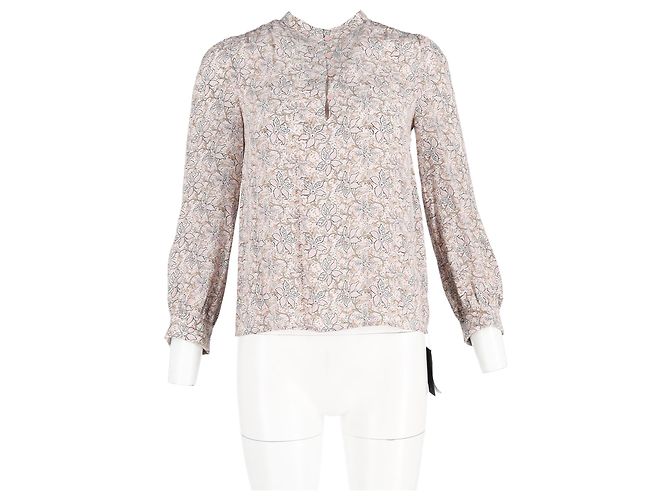Blusa con stampa floreale Vanessa Bruno in seta multicolore - vista 4