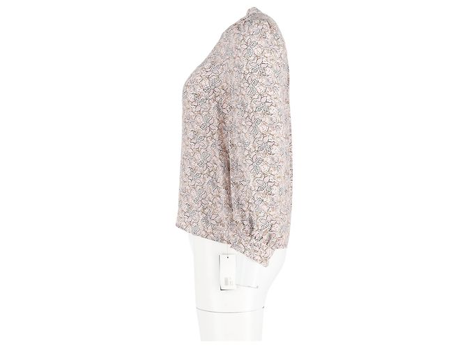 Blusa con stampa floreale Vanessa Bruno in seta multicolore - vista 5