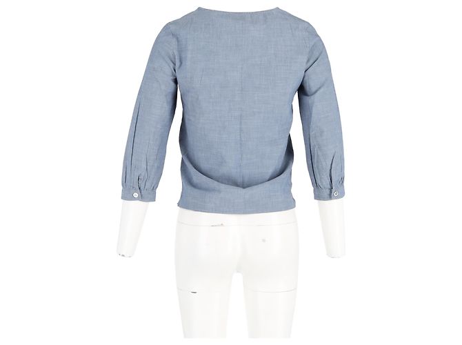 Apc Blusa Cleo A.P.C. en algodón azul Azul claro - vista 6