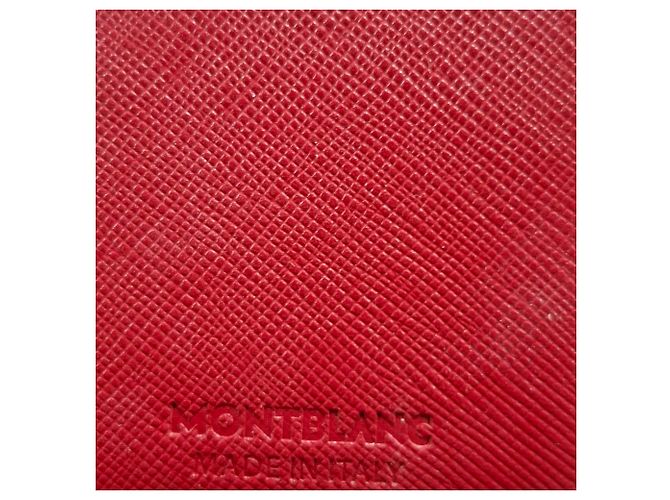 Montblanc Klappkartenhalter aus rotem Kalbsleder - Ansicht 8