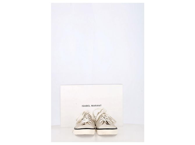 Binko-Sneaker von Isabel Marant aus beigem Canvas - Ansicht 13