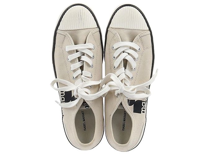 Binko-Sneaker von Isabel Marant aus beigem Canvas - Ansicht 4