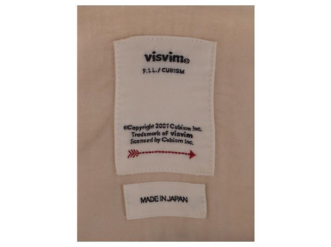 Camicia con bottoni dettagliata Visvim Pocket in rayon beige - vista 9