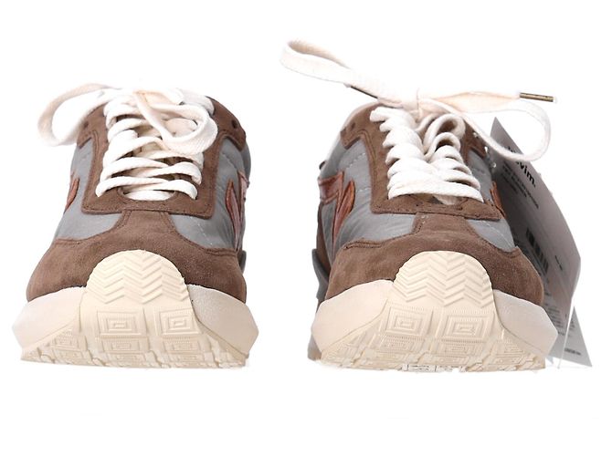 Baskets Visvim FKT Runner en daim marron - vue 11