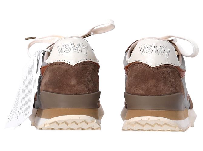 Baskets Visvim FKT Runner en daim marron - vue 12