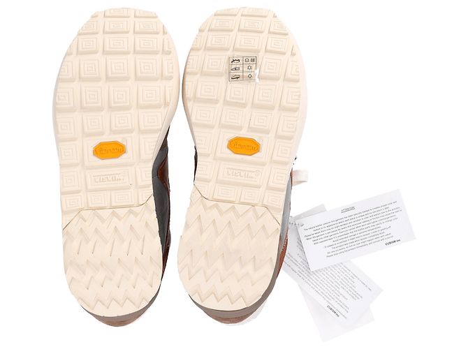 Baskets Visvim FKT Runner en daim marron - vue 14