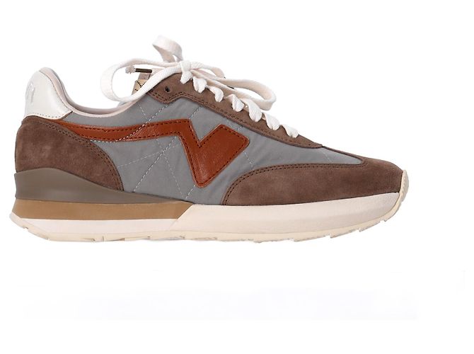 Baskets Visvim FKT Runner en daim marron - vue 9