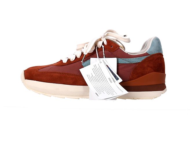 Sneakers Visvim FKT Runner in suede marrone - vista 10