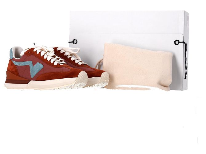 Sneakers Visvim FKT Runner in suede marrone - vista 15
