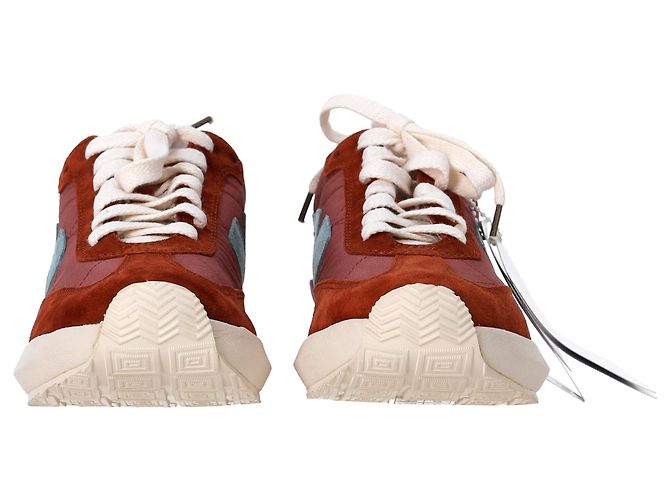 Sneakers Visvim FKT Runner in suede marrone - vista 3