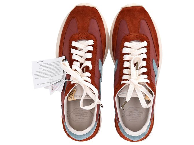 Sneakers Visvim FKT Runner in suede marrone - vista 5