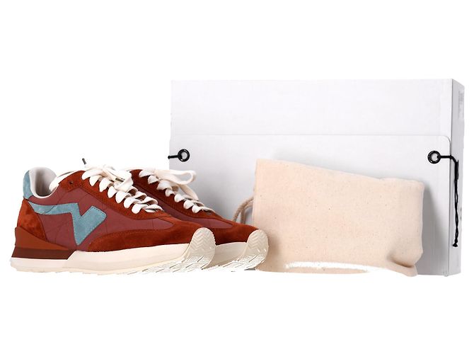 Sneakers Visvim FKT Runner in suede marrone - vista 7
