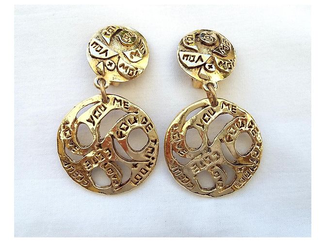 Autre Marque Jacky de G - Inciso Tu Io Amore Cuore Lato in tonalità di oro antico - vista 2