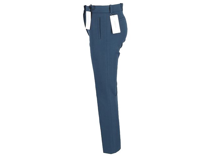 Joseph Eliston Gabardine Stretch-Hose aus blauer Viskose - Ansicht 2