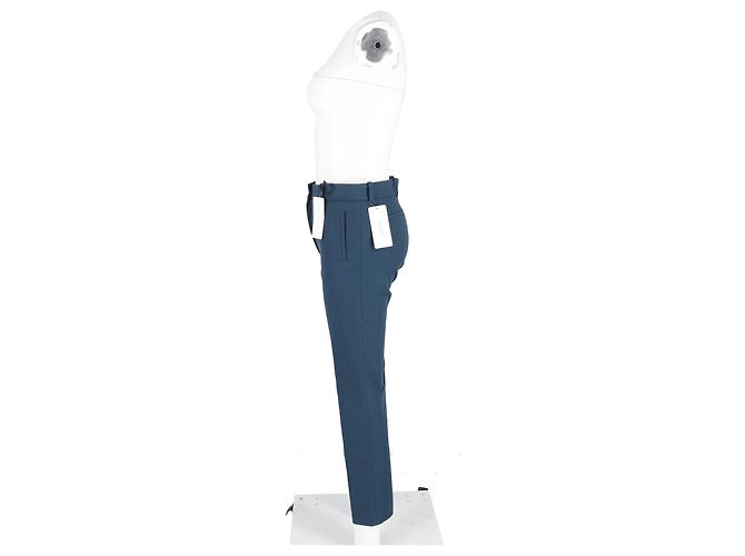 Joseph Eliston Gabardine Stretch-Hose aus blauer Viskose - Ansicht 5