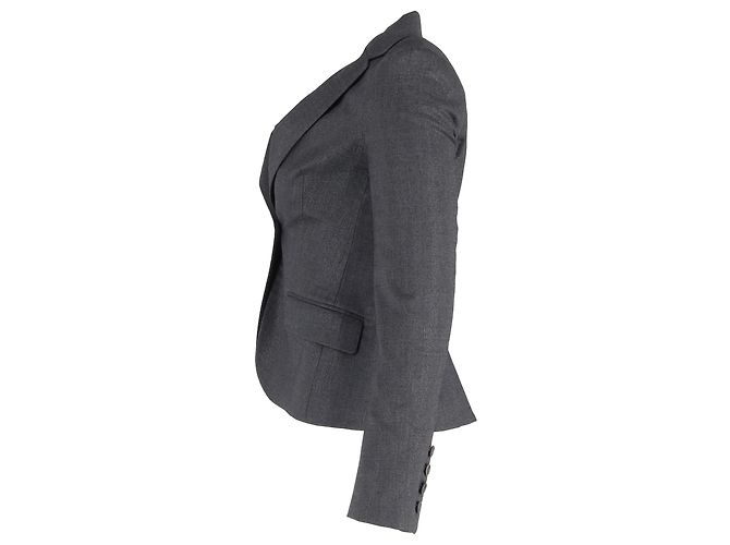 Blazer Theory en lana gris - vista 2