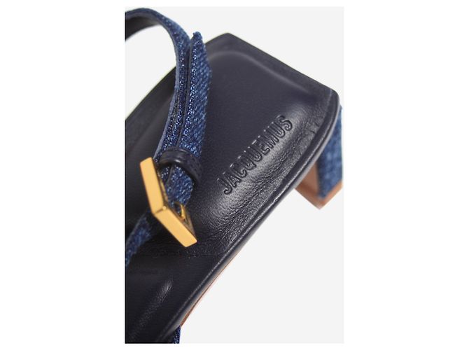 Jacquemus Blaue Denim Les Slingbacks Cubisto Mules - Größe EU 36 - Ansicht 5