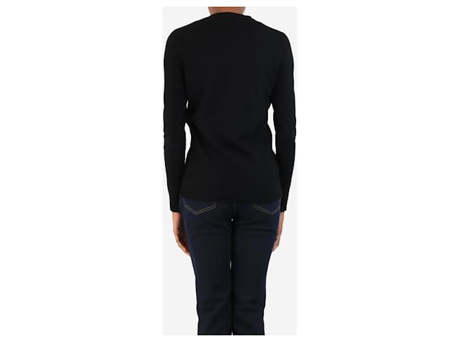 Bella Freud Schwarzer 1979 Farbblock-Pullover - Größe XS - Ansicht 2