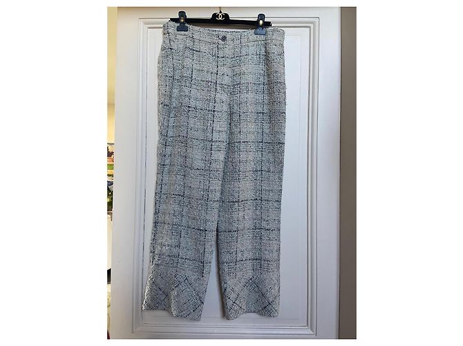 Pantalón Chanel Gris Azul marino - vista 2