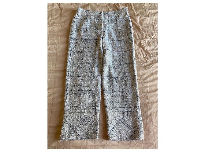 Pantalón Chanel Gris Azul marino - vista 3