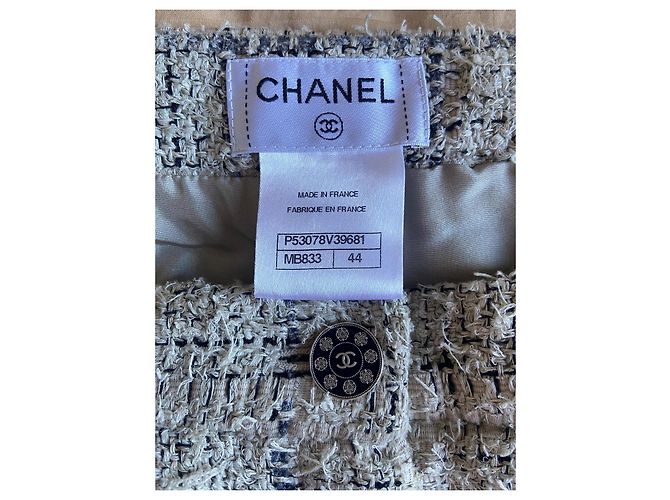 Pantalón Chanel Gris Azul marino - vista 4