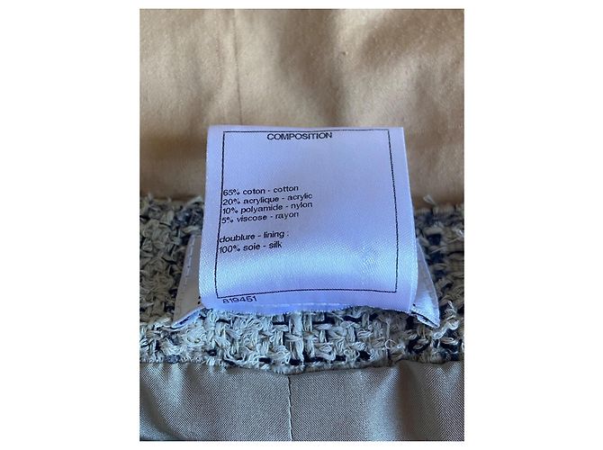 Pantalón Chanel Gris Azul marino - vista 5