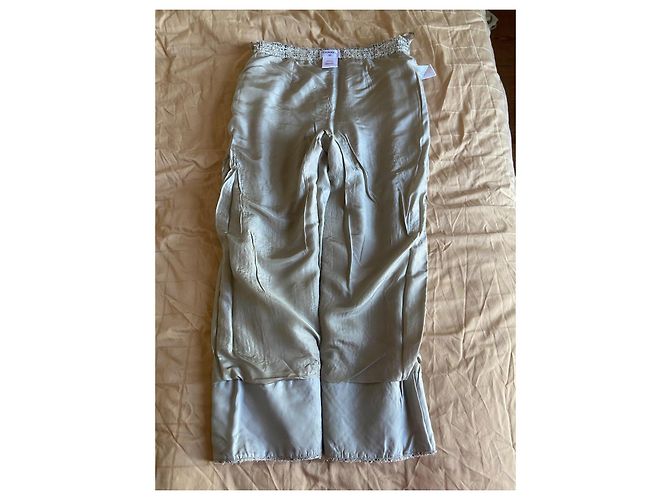 Pantalón Chanel Gris Azul marino - vista 7