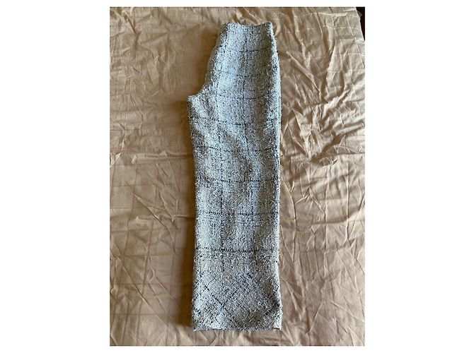 Pantalón Chanel Gris Azul marino - vista 8