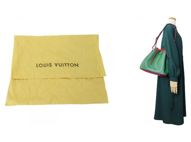 Noe Borsa a spalla in pelle Epi Louis Vuitton Rosso Verde - vista 10