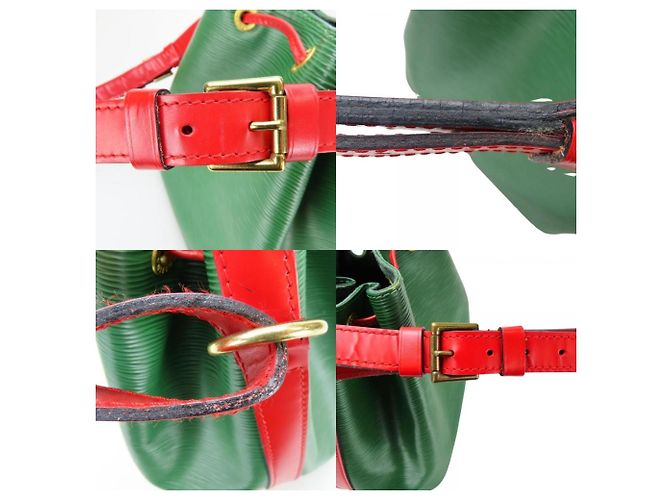 Noe Borsa a spalla in pelle Epi Louis Vuitton Rosso Verde - vista 5