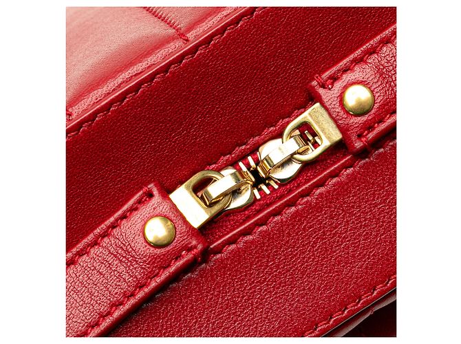 Borsa a tracolla Vicky in agnello rosso Saint Laurent - vista 10