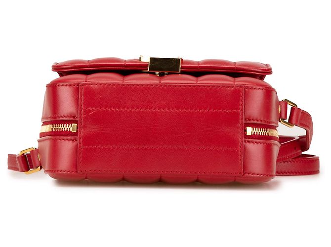 Borsa a tracolla Vicky in agnello rosso Saint Laurent - vista 3