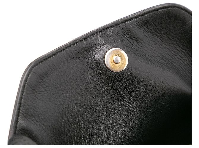 Borsa a secchiello chic in pelle di agnello trapuntata nera a zigzag con manico Chanel Nero - vista 7