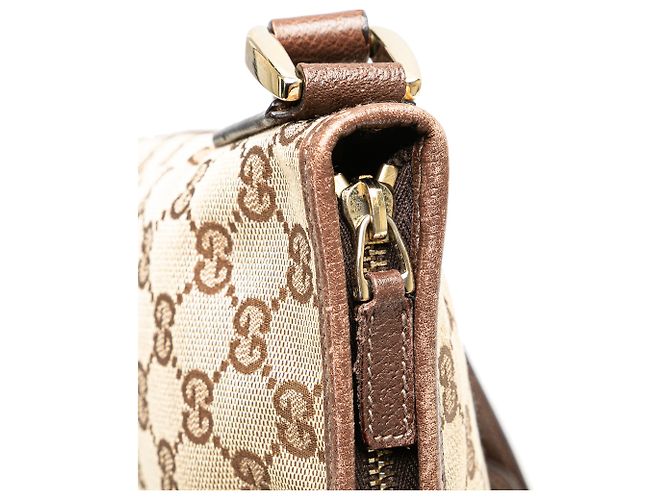Gucci Beige GG Canvas Abbey D Ring Crossbody - vista 11