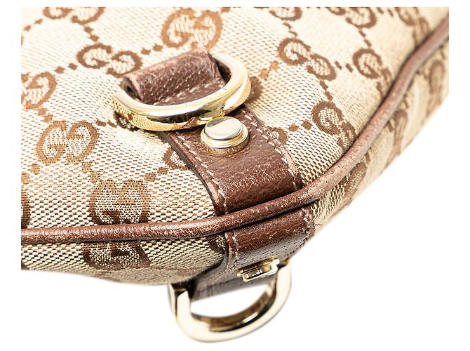 Gucci Beige GG Canvas Abbey D Ring Crossbody - vista 12