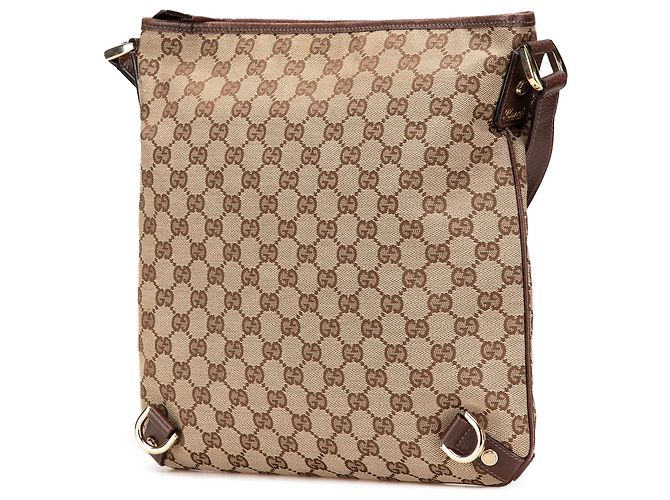 Gucci Beige GG Canvas Abbey D Ring Crossbody - vista 2