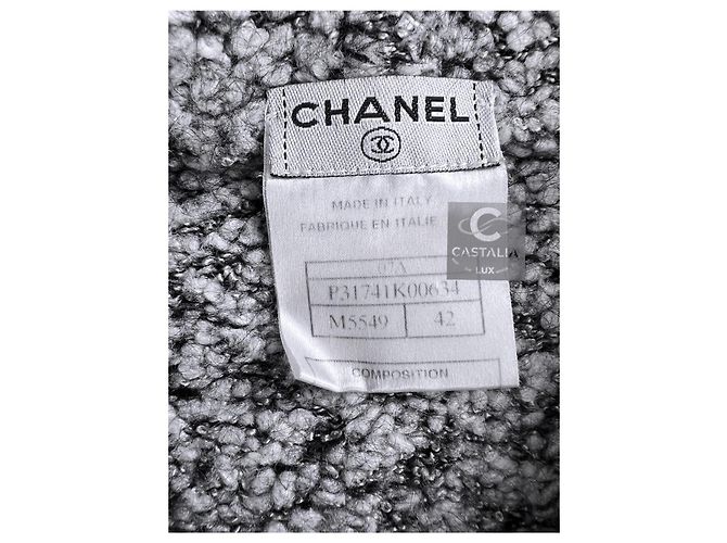 Chanel Iconischer Super seltener CC Pinguin Hoodie 42 Grau - Ansicht 10