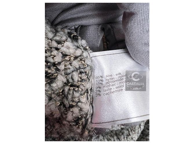Chanel Iconischer Super seltener CC Pinguin Hoodie 42 Grau - Ansicht 11