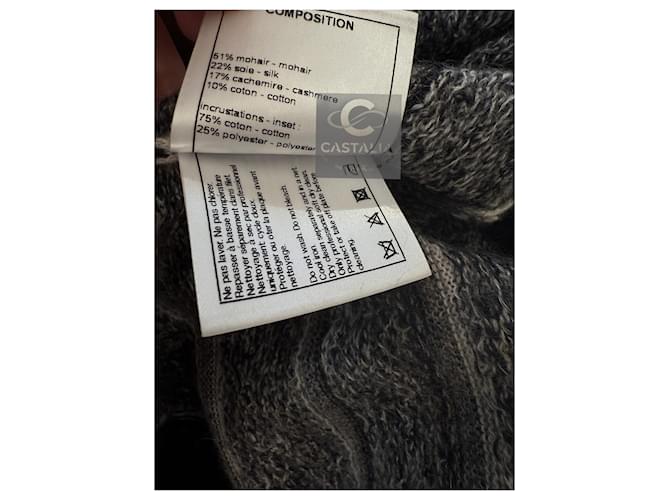 Chanel Paris / Rom Exquisite Runway Jumper 34 FR Schwarz - Ansicht 10