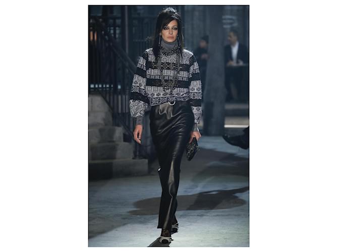 Chanel Paris / Rom Exquisite Runway Jumper 34 FR Schwarz - Ansicht 4