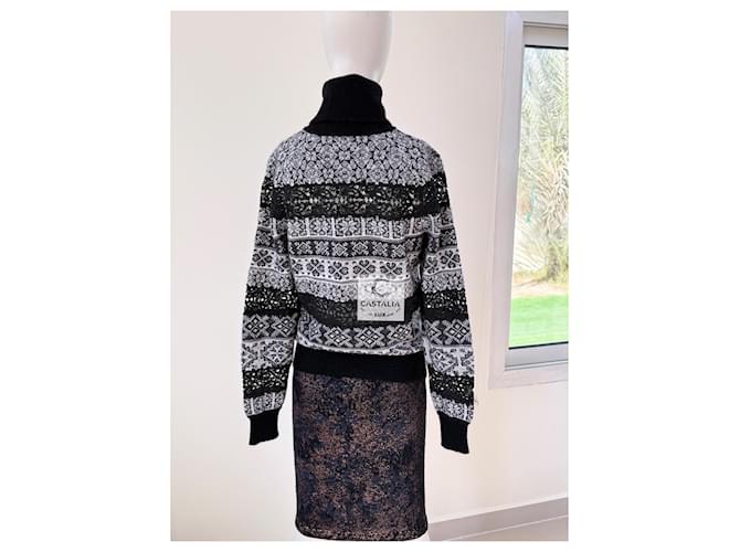 Chanel Paris / Rom Exquisite Runway Jumper 34 FR Schwarz - Ansicht 7