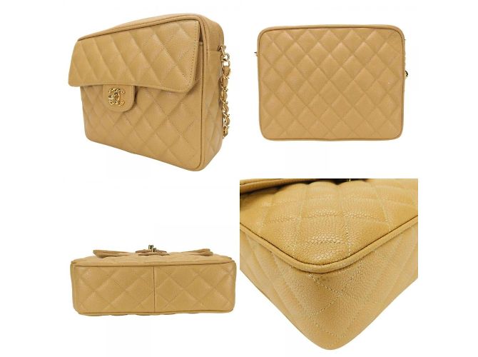 Borsa a spalla beige Chanel - vista 2