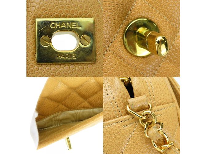Borsa a spalla beige Chanel - vista 4