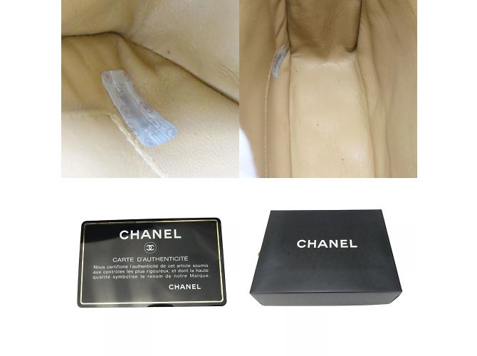 Borsa a spalla beige Chanel - vista 9