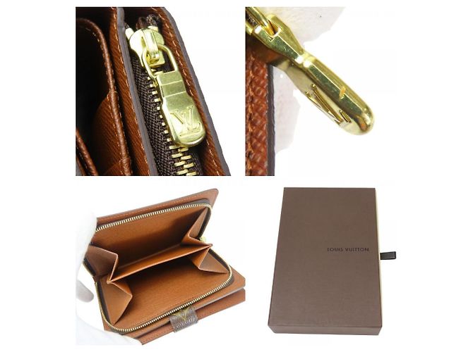 Billetera bi-fold Monogram Louis Vuitton Castaño - vista 10
