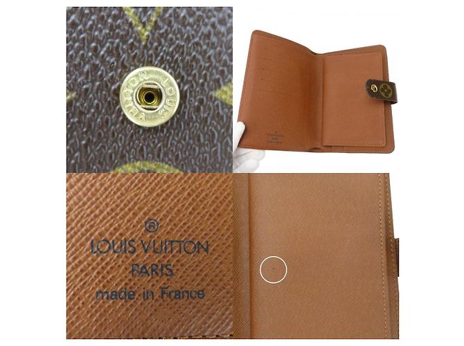 Billetera bi-fold Monogram Louis Vuitton Castaño - vista 6